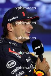 Max Verstappen (NLD) Red Bull Racingi in the qualifying FIA Press Conference. 02.09.2023. Formula 1 World Championship, Rd 15, Italian Grand Prix, Monza, Italy, Qualifying Day.