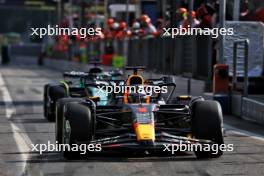 Max Verstappen (NLD) Red Bull Racing RB19 leaves the pits. 02.09.2023. Formula 1 World Championship, Rd 15, Italian Grand Prix, Monza, Italy, Qualifying Day.