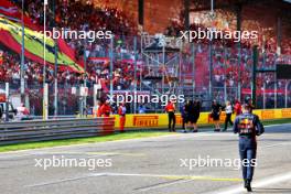 Max Verstappen (NLD) Red Bull Racing in qualifying parc ferme. 02.09.2023. Formula 1 World Championship, Rd 15, Italian Grand Prix, Monza, Italy, Qualifying Day.