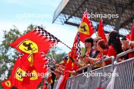 Circuit atmosphere - Ferrari fans in the grandstand. 03.09.2023. Formula 1 World Championship, Rd 15, Italian Grand Prix, Monza, Italy, Race Day.