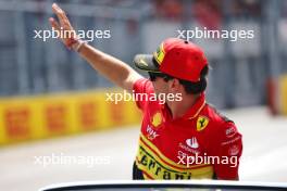 Charles Leclerc (MON) Ferrari on the drivers' parade. 03.09.2023. Formula 1 World Championship, Rd 15, Italian Grand Prix, Monza, Italy, Race Day.