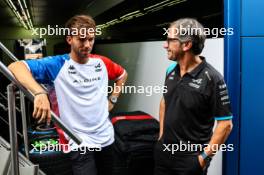 Pierre Gasly (FRA), Alpine F1 Team Davide Brivio (ITA), Alpine F1 Team, Racing Director  31.08.2023. Formula 1 World Championship, Rd 15, Italian Grand Prix, Monza, Italy, Preparation Day.