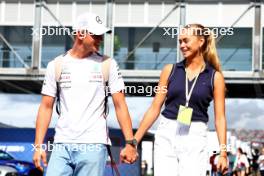 (L to R): Mick Schumacher (GER) Mercedes AMG F1 Reserve Driver with his girlfriend Laila Hasanovic (DEN). 22.09.2023. Formula 1 World Championship, Rd 17, Japanese Grand Prix, Suzuka, Japan, Practice Day.