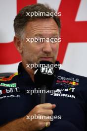 Christian Horner (GBR) Red Bull Racing Team Principal in the FIA Press Conference. 22.09.2023. Formula 1 World Championship, Rd 17, Japanese Grand Prix, Suzuka, Japan, Practice Day.