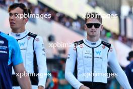 (L to R): Alexander Albon (THA) Williams Racing and Logan Sargeant (USA) Williams Racing on the grid. 24.09.2023. Formula 1 World Championship, Rd 17, Japanese Grand Prix, Suzuka, Japan, Race Day.