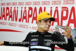 Lando Norris (GBR) McLaren in the post race FIA Press Conference. 24.09.2023. Formula 1 World Championship, Rd 17, Japanese Grand Prix, Suzuka, Japan, Race Day.