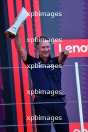 Christian Horner (GBR) Red Bull Racing Team Principal celebrates on the podium. 24.09.2023. Formula 1 World Championship, Rd 17, Japanese Grand Prix, Suzuka, Japan, Race Day.