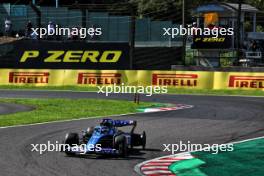 Esteban Ocon (FRA) Alpine F1 Team A523 with puncture. 24.09.2023. Formula 1 World Championship, Rd 17, Japanese Grand Prix, Suzuka, Japan, Race Day.