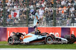Logan Sargeant (USA) Williams Racing FW45 crashed out of qualifying. 23.09.2023. Formula 1 World Championship, Rd 17, Japanese Grand Prix, Suzuka, Japan, Qualifying Day.