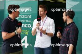 (L to R): Will Buxton (GBR) F1 Digital Presenter with Alex Brundle (GBR) F1 Digital Presenter and Alex Jacques (GBR) F1TV and Channel 4 Commentator. 21.09.2023. Formula 1 World Championship, Rd 17, Japanese Grand Prix, Suzuka, Japan, Preparation Day.