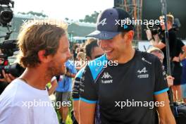 (L to R): Sebastian Vettel (GER) with Esteban Ocon (FRA) Alpine F1 Team - Bee Hotel at Buzzin' Corner.  21.09.2023. Formula 1 World Championship, Rd 17, Japanese Grand Prix, Suzuka, Japan, Preparation Day.
