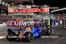 Logan Sargeant (USA) Williams Racing FW45 on the grid. 18.11.2023. Formula 1 World Championship, Rd 22, Las Vegas Grand Prix, Las Vegas, Nevada, USA, Race Day.