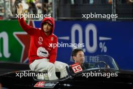 Charles Leclerc (MON) Ferrari on the drivers' parade. 18.11.2023. Formula 1 World Championship, Rd 22, Las Vegas Grand Prix, Las Vegas, Nevada, USA, Race Day.