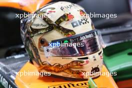 The helmet of Lando Norris (GBR) McLaren. 16.11.2023. Formula 1 World Championship, Rd 22, Las Vegas Grand Prix, Las Vegas, Nevada, USA, Practice Day.