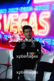 Toto Wolff (GER) Mercedes AMG F1 Shareholder and Executive Director in the first practice session. 16.11.2023. Formula 1 World Championship, Rd 22, Las Vegas Grand Prix, Las Vegas, Nevada, USA, Practice Day.