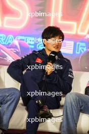 Yuki Tsunoda (JPN) AlphaTauri in the FIA Press Conference. 15.11.2023. Formula 1 World Championship, Rd 22, Las Vegas Grand Prix, Las Vegas, Nevada, USA, Preparation Day.