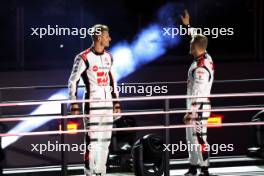(L to R): Nico Hulkenberg (GER) Haas F1 Team and Kevin Magnussen (DEN) Haas F1 Team - Opening Ceremony. 15.11.2023. Formula 1 World Championship, Rd 22, Las Vegas Grand Prix, Las Vegas, Nevada, USA, Preparation Day.
