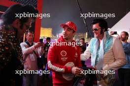 Charles Leclerc (MON) Ferrari with Elvis impersonators. 15.11.2023. Formula 1 World Championship, Rd 22, Las Vegas Grand Prix, Las Vegas, Nevada, USA, Preparation Day.