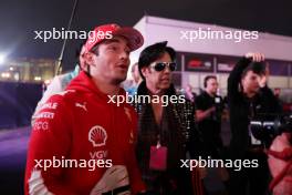 Charles Leclerc (MON) Ferrari with Elvis impersonator. 15.11.2023. Formula 1 World Championship, Rd 22, Las Vegas Grand Prix, Las Vegas, Nevada, USA, Preparation Day.