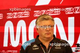 Otmar Szafnauer (USA) Alpine F1 Team, Team Principal in the FIA Press Conference. 26.05.2023. Formula 1 World Championship, Rd 7, Monaco Grand Prix, Monte Carlo, Monaco, Practice Day.