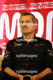 Guenther Steiner (ITA) Haas F1 Team Prinicipal in the FIA Press Conference. 26.05.2023. Formula 1 World Championship, Rd 7, Monaco Grand Prix, Monte Carlo, Monaco, Practice Day.