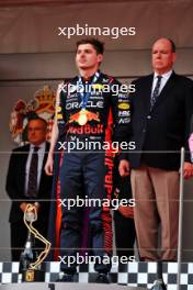 Race winner Max Verstappen (NLD) Red Bull Racing on the podium. 28.05.2023. Formula 1 World Championship, Rd 7, Monaco Grand Prix, Monte Carlo, Monaco, Race Day.