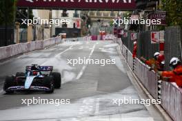 Esteban Ocon (FRA) Alpine F1 Team A523 at the end of the race. 28.05.2023. Formula 1 World Championship, Rd 7, Monaco Grand Prix, Monte Carlo, Monaco, Race Day.