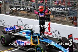Esteban Ocon (FRA) Alpine F1 Team A523 celebrates his third position in parc ferme. 28.05.2023. Formula 1 World Championship, Rd 7, Monaco Grand Prix, Monte Carlo, Monaco, Race Day.