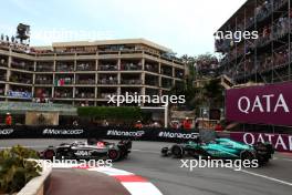 Kevin Magnussen (DEN) Haas VF-23 and Lance Stroll (CDN) Aston Martin F1 Team AMR23. 28.05.2023. Formula 1 World Championship, Rd 7, Monaco Grand Prix, Monte Carlo, Monaco, Race Day.