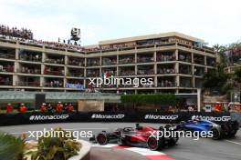 Valtteri Bottas (FIN) Alfa Romeo F1 Team C43 and Alexander Albon (THA) Williams Racing FW45. 28.05.2023. Formula 1 World Championship, Rd 7, Monaco Grand Prix, Monte Carlo, Monaco, Race Day.