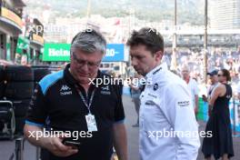 (L to R): Otmar Szafnauer (USA) Alpine F1 Team, Team Principal with James Vowles (GBR) Williams Racing Team Principal. 27.05.2023. Formula 1 World Championship, Rd 7, Monaco Grand Prix, Monte Carlo, Monaco, Qualifying Day.