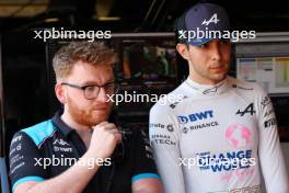 (L to R): Josh Peckett (GBR) Alpine F1 Team Race Engineer with Esteban Ocon (FRA) Alpine F1 Team. 27.05.2023. Formula 1 World Championship, Rd 7, Monaco Grand Prix, Monte Carlo, Monaco, Qualifying Day.