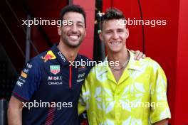 (L to R): Daniel Ricciardo (AUS) Red Bull Racing Reserve and Third Driver with Fabio Quartararo (FRA) MotoGP Motorcycle Rider. 27.05.2023. Formula 1 World Championship, Rd 7, Monaco Grand Prix, Monte Carlo, Monaco, Qualifying Day.