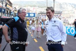 (L to R): Otmar Szafnauer (USA) Alpine F1 Team, Team Principal with James Vowles (GBR) Williams Racing Team Principal. 27.05.2023. Formula 1 World Championship, Rd 7, Monaco Grand Prix, Monte Carlo, Monaco, Qualifying Day.