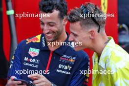 (L to R): Daniel Ricciardo (AUS) Red Bull Racing Reserve and Third Driver with Fabio Quartararo (FRA) MotoGP Motorcycle Rider. 27.05.2023. Formula 1 World Championship, Rd 7, Monaco Grand Prix, Monte Carlo, Monaco, Qualifying Day.