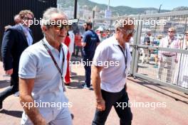 (L to R): Alain Prost (FRA) with Jean Alesi (FRA). 27.05.2023. Formula 1 World Championship, Rd 7, Monaco Grand Prix, Monte Carlo, Monaco, Qualifying Day.