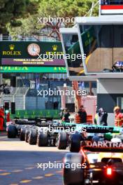 Cars leave the pits during qualifying. 27.05.2023. Formula 1 World Championship, Rd 7, Monaco Grand Prix, Monte Carlo, Monaco, Qualifying Day.