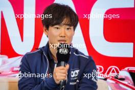 Yuki Tsunoda (JPN) AlphaTauri in the FIA Press Conference. 25.05.2023. Formula 1 World Championship, Rd 7, Monaco Grand Prix, Monte Carlo, Monaco, Preparation Day.