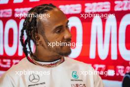 Lewis Hamilton (GBR) Mercedes AMG F1 in the FIA Press Conference. 25.05.2023. Formula 1 World Championship, Rd 7, Monaco Grand Prix, Monte Carlo, Monaco, Preparation Day.