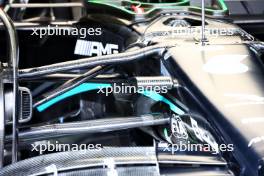 Mercedes AMG F1 W14 front suspension detail. 25.05.2023. Formula 1 World Championship, Rd 7, Monaco Grand Prix, Monte Carlo, Monaco, Preparation Day.