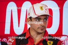 Charles Leclerc (MON) Ferrari in the FIA Press Conference. 25.05.2023. Formula 1 World Championship, Rd 7, Monaco Grand Prix, Monte Carlo, Monaco, Preparation Day.