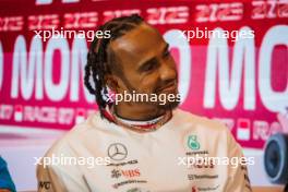 Lewis Hamilton (GBR) Mercedes AMG F1 in the FIA Press Conference. 25.05.2023. Formula 1 World Championship, Rd 7, Monaco Grand Prix, Monte Carlo, Monaco, Preparation Day.