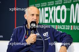 Franz Tost (AUT) AlphaTauri Team Principal in the FIA Press Conference. 27.10.2023. Formula 1 World Championship, Rd 20, Mexican Grand Prix, Mexico City, Mexico, Practice Day.