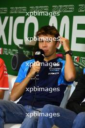 Alexander Albon (THA) Williams Racing in the FIA Press Conference. 26.10.2023. Formula 1 World Championship, Rd 20, Mexican Grand Prix, Mexico City, Mexico, Preparation Day.