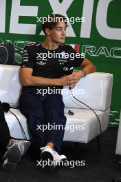 George Russell (GBR) Mercedes AMG F1 in the FIA Press Conference. 26.10.2023. Formula 1 World Championship, Rd 20, Mexican Grand Prix, Mexico City, Mexico, Preparation Day.