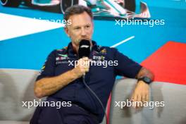 Christian Horner (GBR) Red Bull Racing Team Principall in the FIA Press Conference. 05.05.2023. Formula 1 World Championship, Rd 5, Miami Grand Prix, Miami, Florida, USA, Practice Day.
