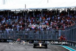 Race winner Max Verstappen (NLD) Red Bull Racing RB19 celebrates at the end of the race ahead of second placed team mate Sergio Perez (MEX) Red Bull Racing RB19. 07.05.2023. Formula 1 World Championship, Rd 5, Miami Grand Prix, Miami, Florida, USA, Race Day.
