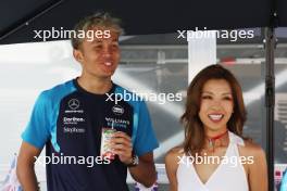 (L to R): Alexander Albon (THA) Williams Racing with his girlfriend Muni Lily He (CHN) Professional Golfer. 06.05.2023. Formula 1 World Championship, Rd 5, Miami Grand Prix, Miami, Florida, USA, Qualifying Day.