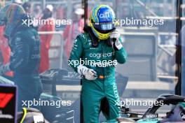 Second placed Fernando Alonso (ESP) Aston Martin F1 Team AMR23 in qualifying parc ferme. 06.05.2023. Formula 1 World Championship, Rd 5, Miami Grand Prix, Miami, Florida, USA, Qualifying Day.