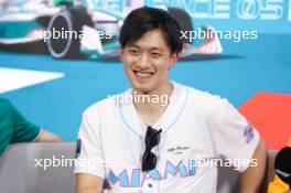 Zhou Guanyu (CHN) Alfa Romeo F1 Team in the FIA Press Conference. 04.05.2023. Formula 1 World Championship, Rd 5, Miami Grand Prix, Miami, Florida, USA, Preparation Day.